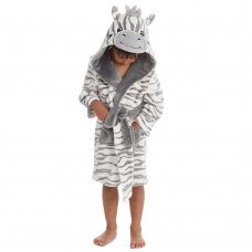 18C830: Infant Novelty Zebra Dressing Gown (2-4 Years)